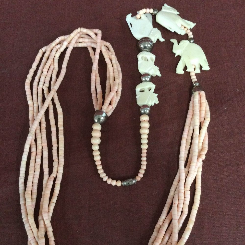 Bone Necklace African Jewelry Ethnic Bohemian Elephant
